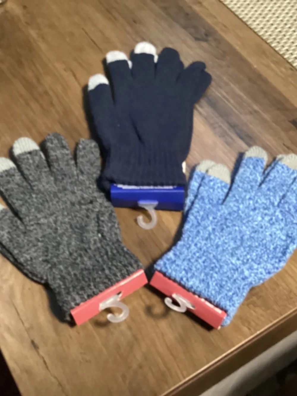 Juncture women's knit texting gloves bundle New 3 pairs